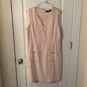 Karl Lager pink mini dress. Perfect for layering